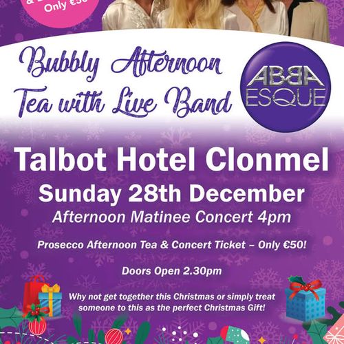 ABBA ESQUE Bubbly Afternoon Tea