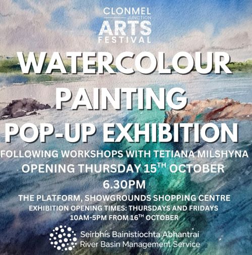 Watercolour Painting Pop-Up Exhibition Opening