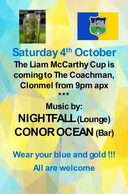 The Liam McCarthy Cup is coming
