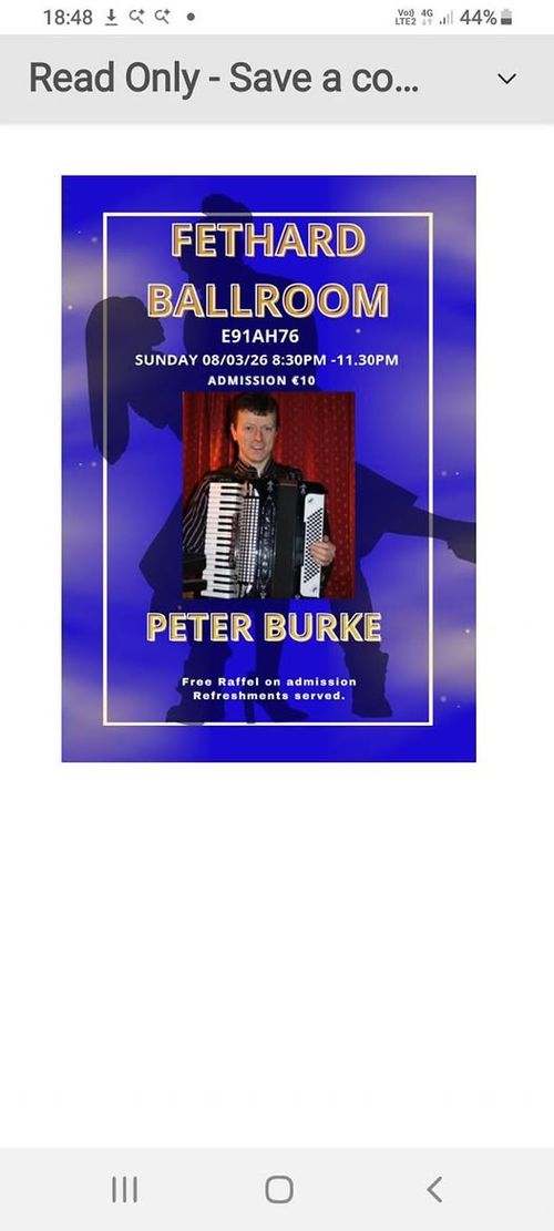 Social Dancing schedule