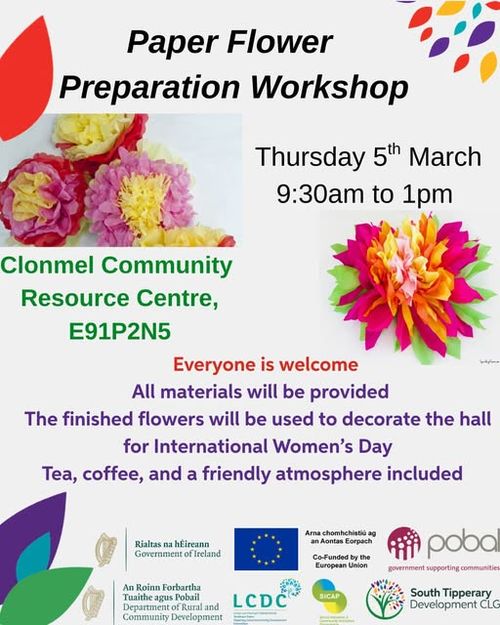 Paper Flower Preparation Workshop